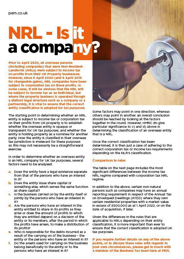 NRL - Is it a Company